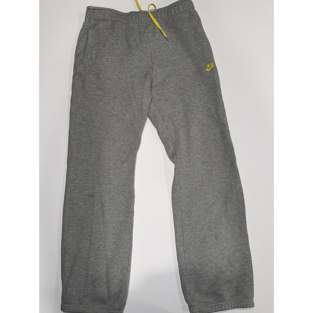 Nike Womens Sweatpants Gray Medium Regular Fit Fleece Athletic